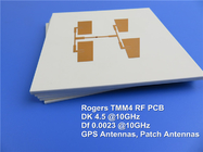 Rogers TMM4 PCB microondas con oro de inmersión para comunicación por satélite | TMM3, TMM6, TMM10, TMM10i, TMM13i