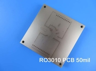 El PWB de Rogers RO3010 de cerámica-llenó compuestos de PTFE de ENIG para los usos del RF