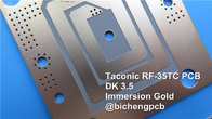 30mil RF-35TC PCB rígido de 2 capas PTFE/relleno de cerámica/fibra de vidrio 1 oz 0,8 mm de espesor Nivel de soldadura de aire caliente (HASL)