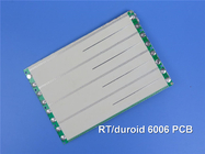 Rogers RT/duroid 6006 PCB rígido de 2 capas de cerámica PTFE compuestos de inmersión oro de 2,03 mm de espesor