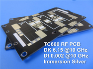 TC600 PCB de microondas: Gestión térmica de supercarga para acción RF de alta potencia