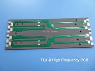 TLX-0 PCB rígido de 2 capas construido en compuestos de fibra de vidrio PTFE con sustrato de microondas RF de inmersión de oro