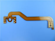 PWB flexible del doble capa empleado el Polyimide con cobre de 2 onzas y oro de la inmersión para el control industrial