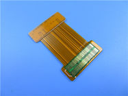 Tablero flexible del PWB de la capa doble con el laser plateado oro cortado para la muestra de FPC