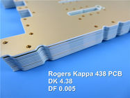 PWB de Rogers 40mil 1.016m m DK 4,38 de la placa de circuito de la microonda de Kappa 438 con el oro de la inmersión para los sistemas distribuidos de la antena
