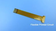 Tira de enlace conectiva flexible del circuito impreso con el oro del diseño simple y de la inmersión para el cable plano flexible