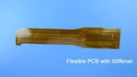 Circuito impreso flexible (FPC) empleado el Polyimide con oro y el refuerzo de la inmersión para la tira #FPC Manufactur de la conexión