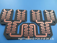 PWB de alta frecuencia de PTFE en el PWB barato del RF PTFE del doble capa DK2.2 para los acopladores