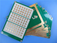 PWB híbrido de tres capas impreso de alta frecuencia híbrido del RF de las placas de circuito hecho en 13.3mil RO4350B y 31mil RT/Duroid 5880