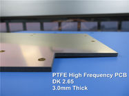 El metal basó el PWB de alta frecuencia construido en 3.0m m PTFE con el oro de la inmersión de la capa 1.0oz para el dispositivo de radio
