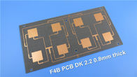 PWB impreso de alta frecuencia de la microonda de la placa de circuito F4B de PTFE