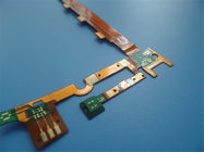 Oro grueso flexible de múltiples capas de la inmersión del Polyimide PCBs0.2mm de PCBs de la Rígido-flexión de PCBs con amarillo