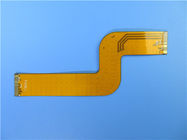 Polyimide flexible de múltiples capas PCBs de PCBs en 0.25m m gruesos con oro de la inmersión
