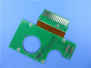 PCB rígidos-flexibles de doble cara construidos en RO4003C con soldadura por aire caliente Máscara de soldadura verde para antenas POS