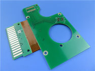 PCB rígidos-flexibles de doble cara construidos en RO4003C con soldadura por aire caliente Máscara de soldadura verde para antenas POS