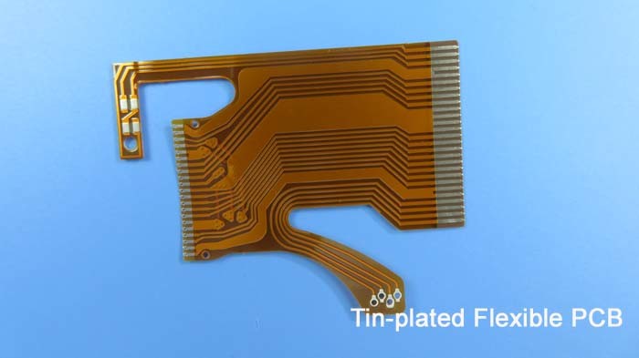 Placa de circuito impresa flexible estañada FPCB con el refuerzo FR-4 para el módulo del LCD