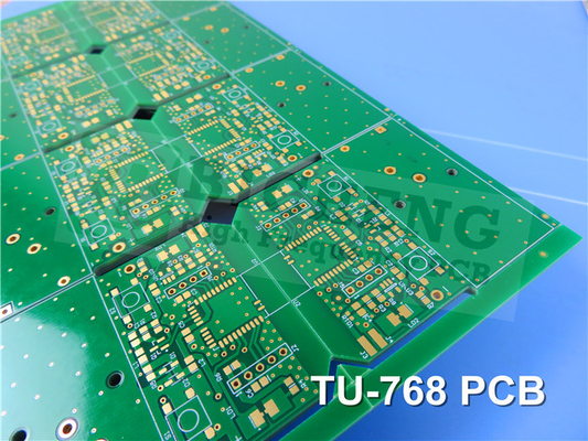 TU-768 PCB de 2 capas de oro de inmersión de 0,8 mm