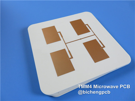Rogers TMM4 PCB de 2 capas de 25 mil material de microondas para aplicaciones de tira y micro-tiras