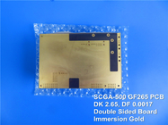 PWB de alta frecuencia empleado Shengyi SCGA-500 GF265 PTFE con los materiales reforzados con vidrio del circuito del RF