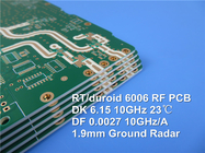 Rogers RT/duroide 6006 Laminados para circuitos de alta frecuencia PCB rígidos de doble cara máscara verde