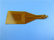PWB flexible del doble capa empleado el Polyimide con oro de la inmersión y el refuerzo del pi