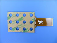 Placa de circuito impresa flexible de una sola capa con 3M Tape y el oro de la inmersión para los telclados numéricos