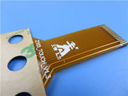 Placa de circuito impresa flexible de una sola capa con 3M Tape y el oro de la inmersión para los telclados numéricos