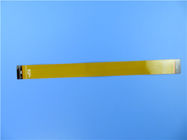 Placa de circuito impresa flexible del doble capa en el Polyimide con la máscara amarilla y el refuerzo del pi para el interruptor de la Fino-película