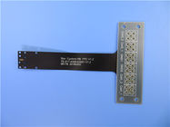 Circuito impreso flexible de una sola capa (FPC) con el refuerzo FR-4 de 1.0m m y máscara negra de la soldadura para el módulo inalámbrico