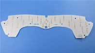Placa de circuito impresa de una sola capa con el tablero blanco del PWB FR-4 de la máscara 0.2m m de la soldadura con OSP para el contraluz de la exhibición