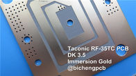 PWB impreso de alta frecuencia Taconic de la placa de circuito 30mil 0.762m m RF-35TC de RF-35TC con la máscara negra de la soldadura para las antenas