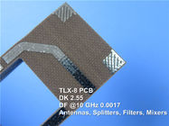 TLX-8 placa de circuito de alta frecuencia Taconic del PWB 62mil 1.575m m TLX-8 RF con OSP