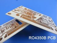 Placa de circuito impresa de alta frecuencia de Rogers RO4350B con la capa gruesa 10mil, 20mil, 30mil y 60mil con oro de la inmersión