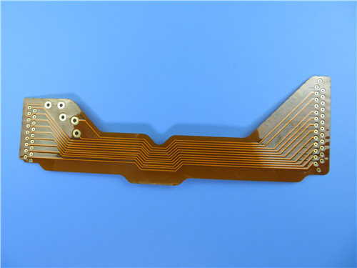 Circuito impreso flexible (FPC) empleado el Polyimide 2oz con oro de la inmersión y Coverlay amarillo para el módulo de interfaz