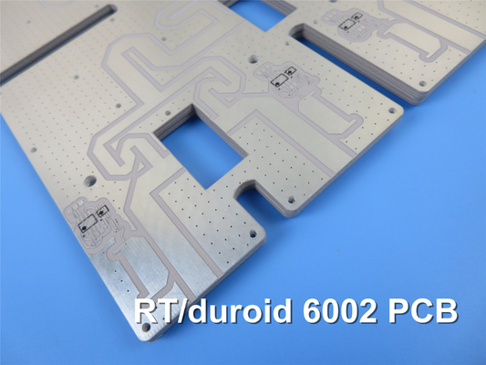 Rogers RT/duroide 6002 Substrato - 40 mil (1.016 mm) 2 capas de material rígido de PCB de microondas