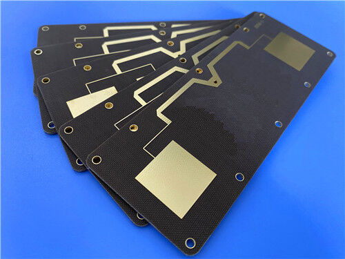 TLX-8 PTFE PCB laminado de fibra de vidrio ¥ 0.85 mm, acabado de oro puro, 5/7 mil Trace y IPC-Clase-2 para aplicaciones RF