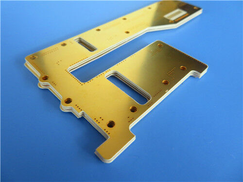 TMM13i Dk de alta frecuencia de 12,85 Material compuesto de polímero termoestable cerámico de microondas y PCB personalizado de 2 capas