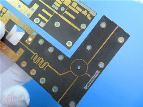 F4BTMS220 con RTF papel de cobre de baja rugosidad laminado cerámico llenado de PTFE y PCB personalizado de 10 milímetros de espesor con sustrato de inmersión Oro