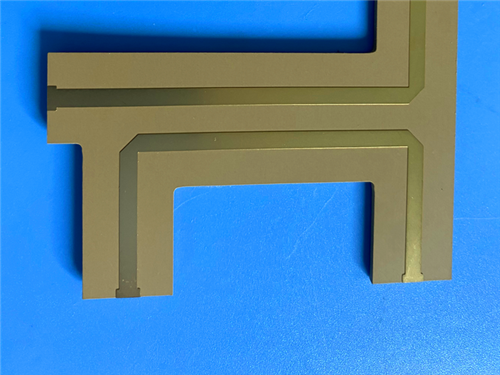 Laminado de PTFE relleno de cerámica TF440 y PCB rígido personalizado de 2 capas construido sobre sustrato de 25 mil con oro de inmersión