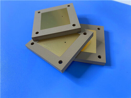 Rogers TMM10 PCB de 2 capas construido sobre sustrato de núcleo de 5.08 mm con ENIG | Laminado de microondas termoestable