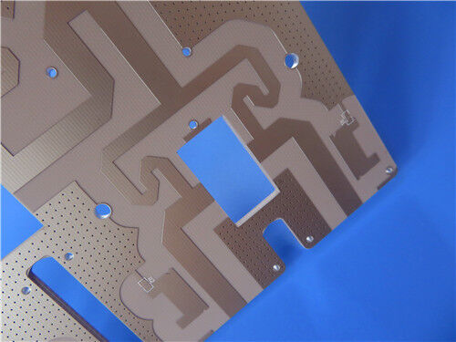 Laminado de alta frecuencia Rogers RO3010 DK 10.2 y PCB de material mixto de 4 capas de 1.27 mm + 0.076 mm + 1.27 mm para RF Microondas