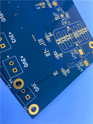 6 capas RO3003+370HR PCB híbrido con vías ciegas (capas 1 ¢ 2) y tapado con pasta de cobre conductor (0,15 mm)
