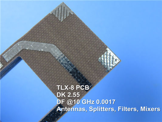 PWB de alta frecuencia Taconic TLX-0, TLX-9, TLX-8, TLX-7 y TLX-6 con HASL, oro de la inmersión, plata, lata y OSP
