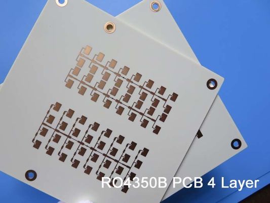 PWB de alta frecuencia de 4 capas en 6,6 milipulgada RO4350B y 10 milipulgada RO4350B para el sistema del radar