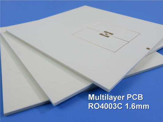 RF híbrido y placas de circuito de alta frecuencia 4-Layer empleados 16mil RO4003C+FR4 con lata de la inmersión