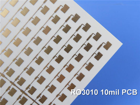 PWB impreso 0.254m m de alta frecuencia de la microonda de la placa de circuito 10mil DK10.2 del PWB 2-Layer Rogers 3010 de Rogers RO3010 DF 0,0022
