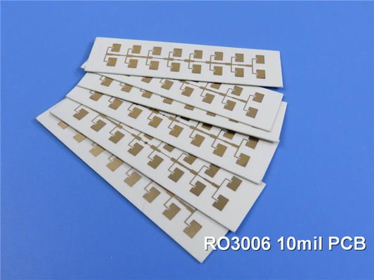 Rogers RO3006 Placa de circuitos impresos de alta frecuencia de 2 capas Rogers 3006 10mil PCB DK6.15 DF 0.002 RF Microondas PCB de oro