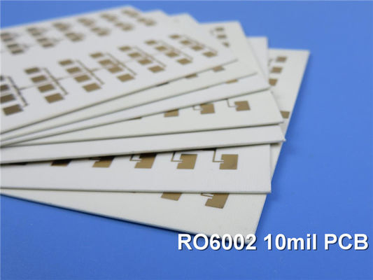 Rogers PCB Fabricado en RT/Duroid 6002 de 10 mil (0.254 mm) con DK 2.94 y Oro de Inmersión para Antenas de Arreglo en Fase de RF y Microondas